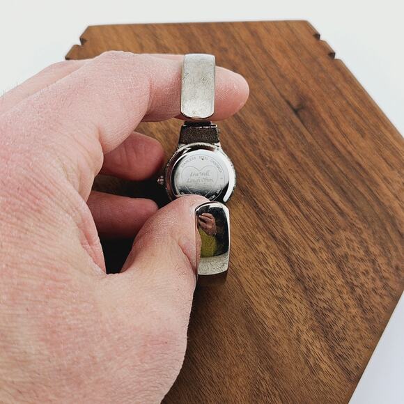 Live Laugh Love Women's Stainless Steel Cuff Style Wrist Watch Engraved - Picture 5 of 7